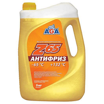 желтый антифриз AGA