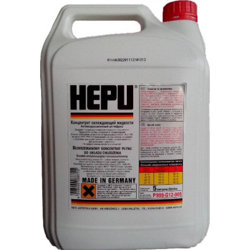 Преимущества антифриза hepu