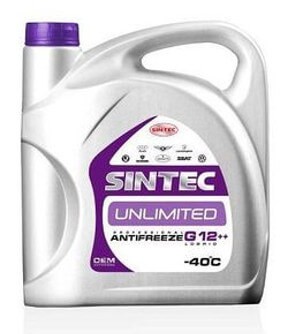 Sintec UNLIMITED G12 ++ лучшая автомобильная охлаждающая жидкость