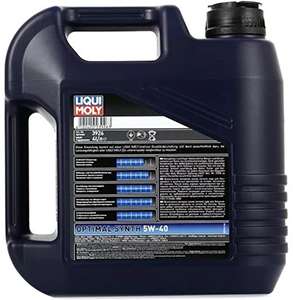 Liqui Moly Optimal Synth 5w 40-4 литра